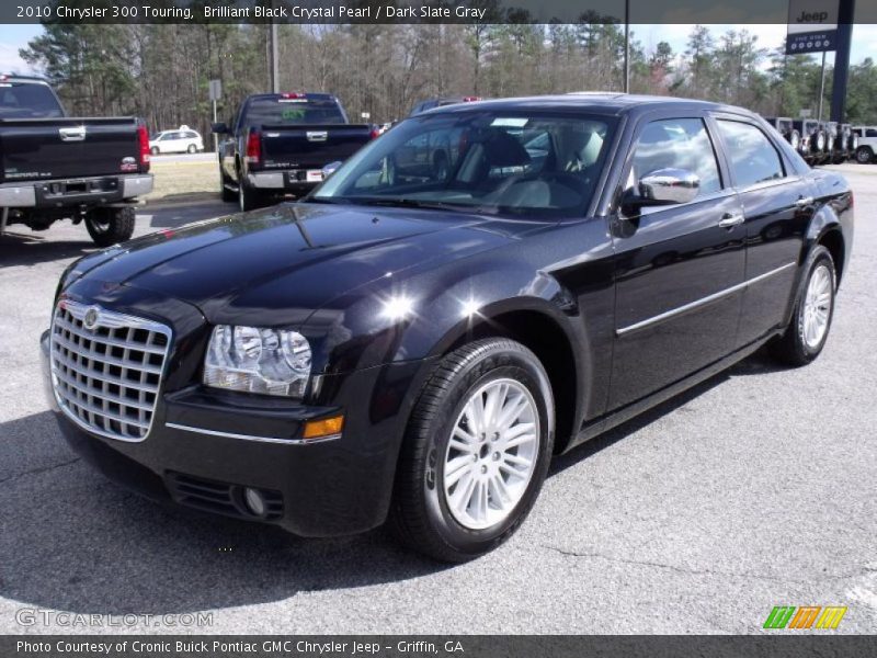 Brilliant Black Crystal Pearl / Dark Slate Gray 2010 Chrysler 300 Touring