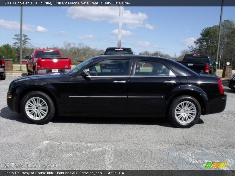 Brilliant Black Crystal Pearl / Dark Slate Gray 2010 Chrysler 300 Touring