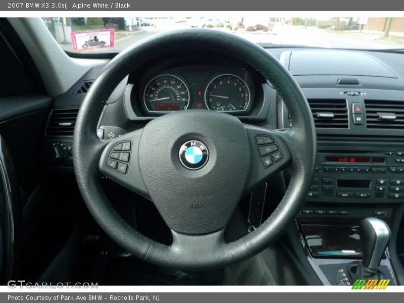 Alpine White / Black 2007 BMW X3 3.0si