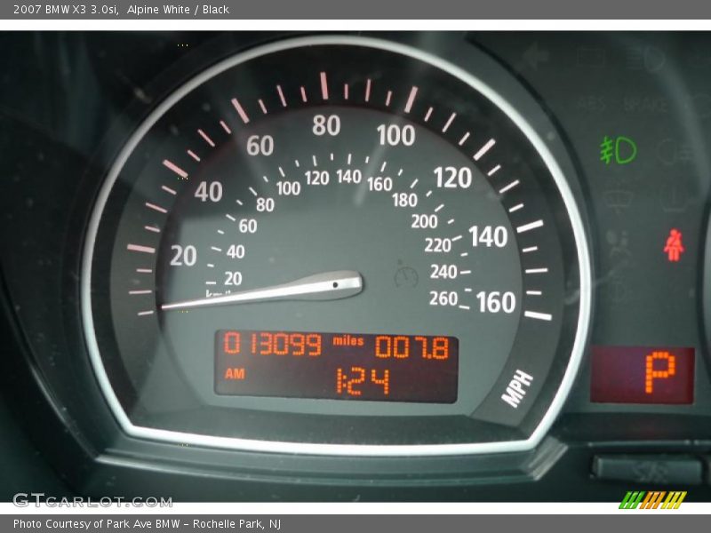 Alpine White / Black 2007 BMW X3 3.0si
