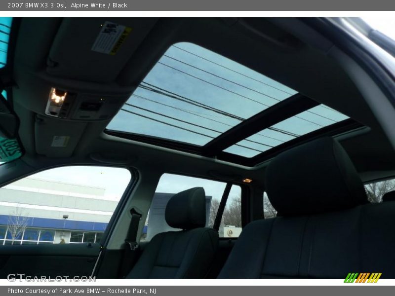 Alpine White / Black 2007 BMW X3 3.0si
