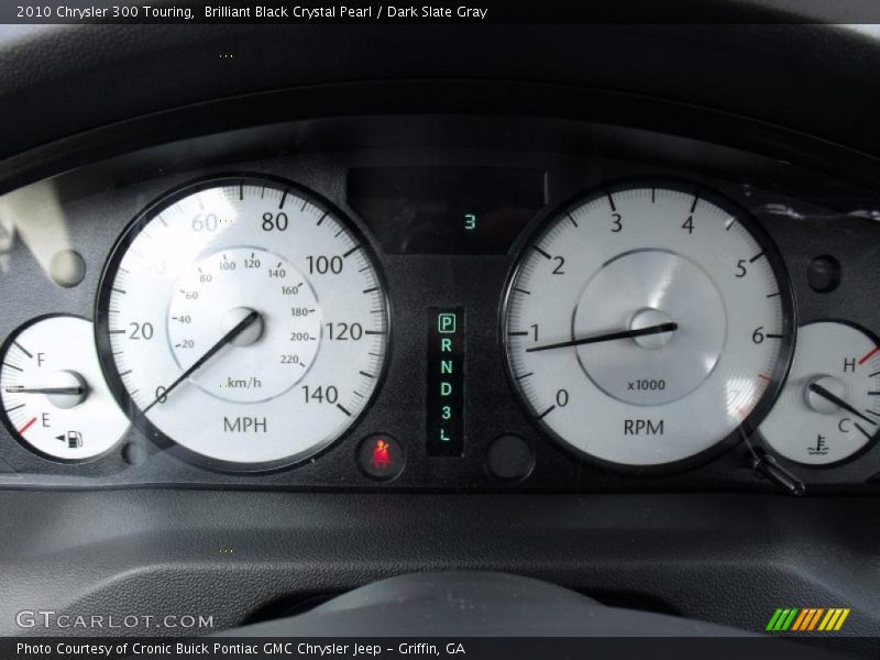 Brilliant Black Crystal Pearl / Dark Slate Gray 2010 Chrysler 300 Touring