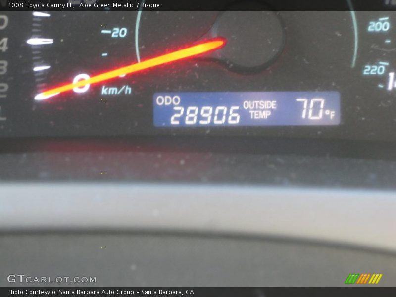 Aloe Green Metallic / Bisque 2008 Toyota Camry LE