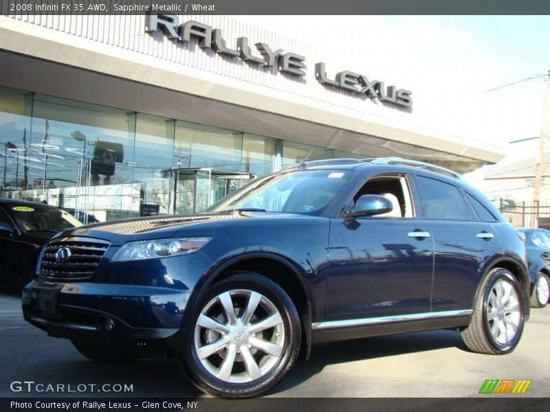 Sapphire Metallic / Wheat 2008 Infiniti FX 35 AWD
