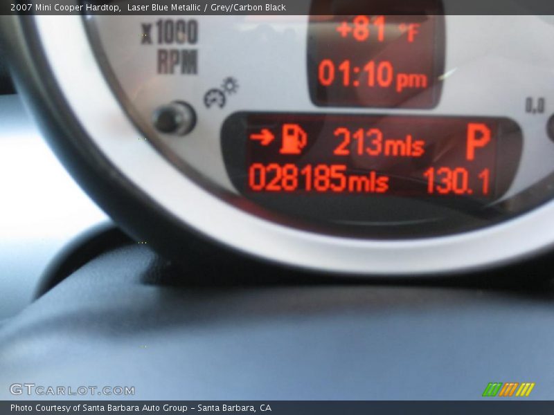 Laser Blue Metallic / Grey/Carbon Black 2007 Mini Cooper Hardtop