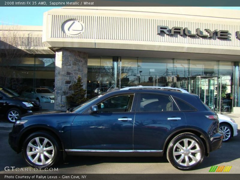 Sapphire Metallic / Wheat 2008 Infiniti FX 35 AWD