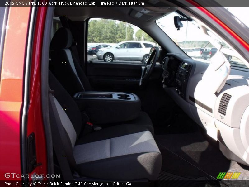Fire Red / Dark Titanium 2009 GMC Sierra 1500 Work Truck Extended Cab