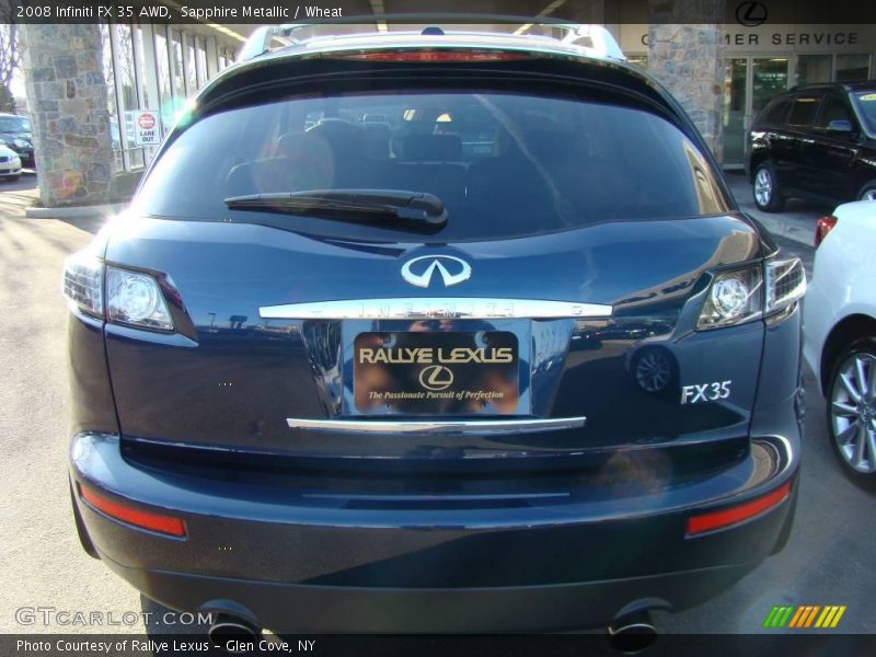 Sapphire Metallic / Wheat 2008 Infiniti FX 35 AWD