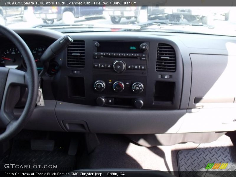 Fire Red / Dark Titanium 2009 GMC Sierra 1500 Work Truck Extended Cab