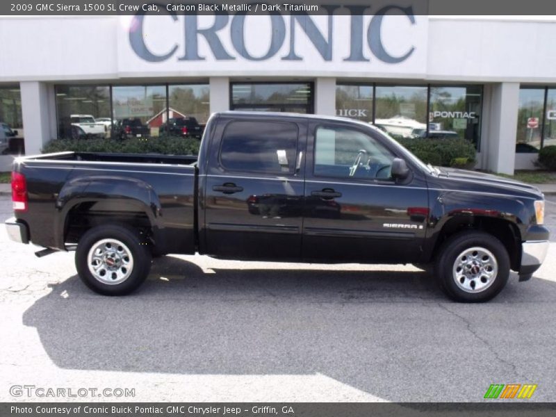 Carbon Black Metallic / Dark Titanium 2009 GMC Sierra 1500 SL Crew Cab