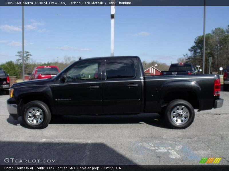 Carbon Black Metallic / Dark Titanium 2009 GMC Sierra 1500 SL Crew Cab