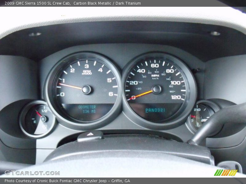 Carbon Black Metallic / Dark Titanium 2009 GMC Sierra 1500 SL Crew Cab