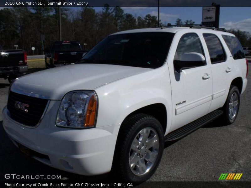 Summit White / Ebony 2010 GMC Yukon SLT