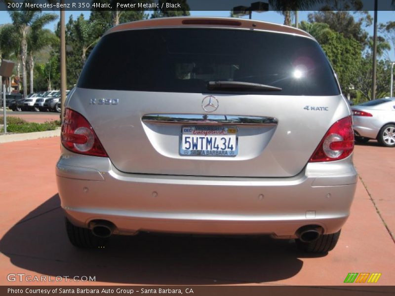 Pewter Metallic / Black 2007 Mercedes-Benz R 350 4Matic