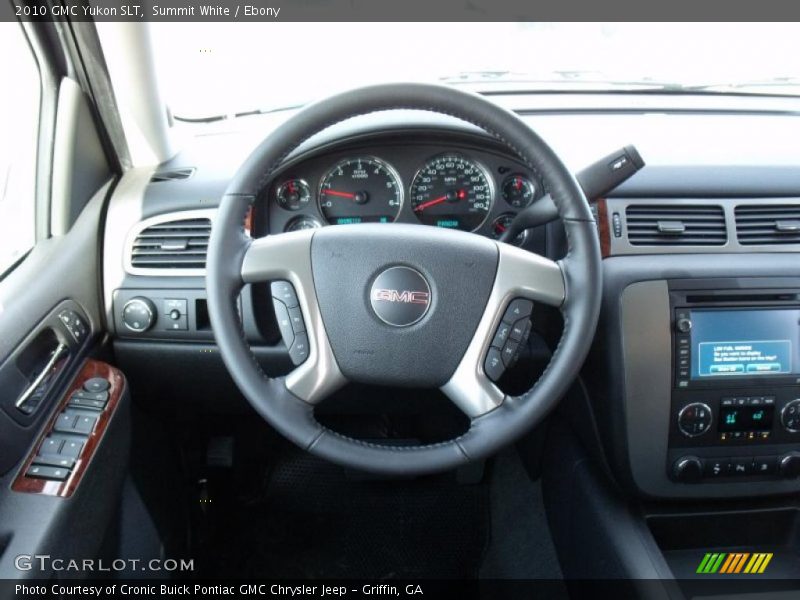 Summit White / Ebony 2010 GMC Yukon SLT