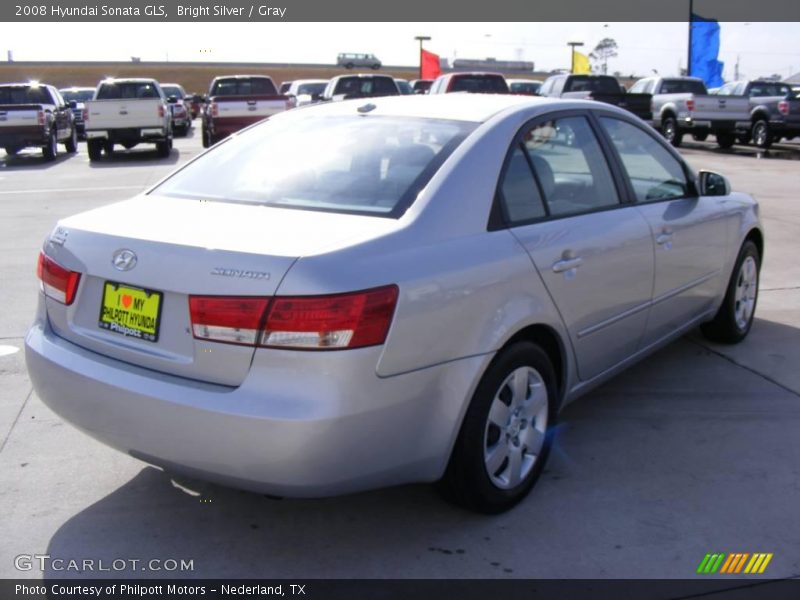 Bright Silver / Gray 2008 Hyundai Sonata GLS