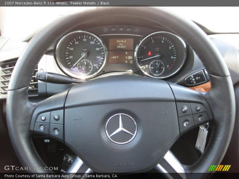 Pewter Metallic / Black 2007 Mercedes-Benz R 350 4Matic