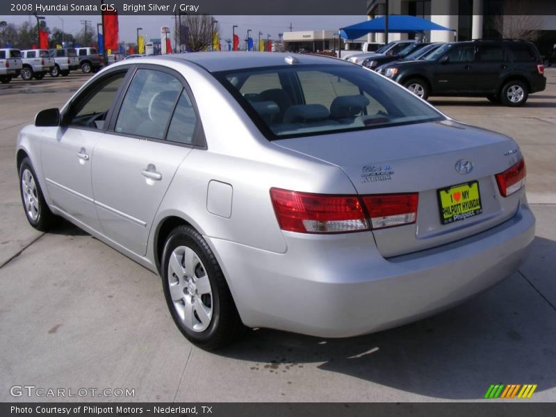 Bright Silver / Gray 2008 Hyundai Sonata GLS