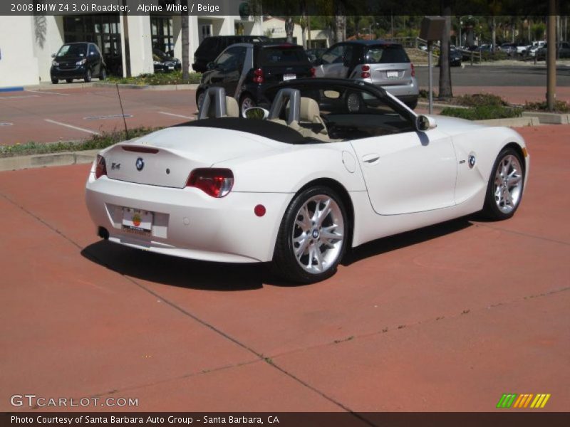 Alpine White / Beige 2008 BMW Z4 3.0i Roadster