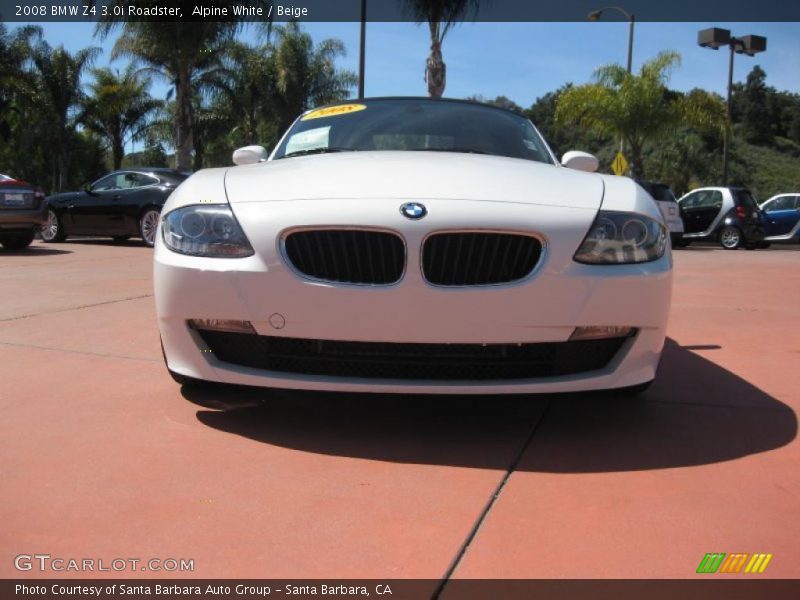 Alpine White / Beige 2008 BMW Z4 3.0i Roadster