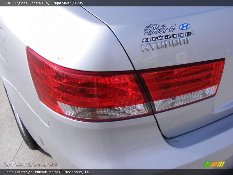 Bright Silver / Gray 2008 Hyundai Sonata GLS