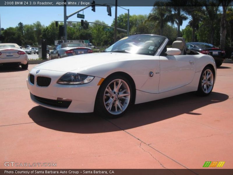 Alpine White / Beige 2008 BMW Z4 3.0i Roadster