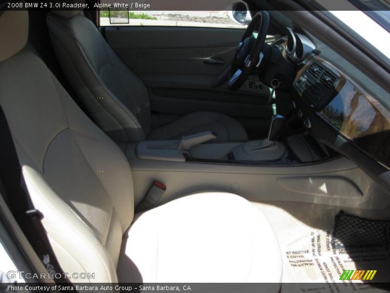 Alpine White / Beige 2008 BMW Z4 3.0i Roadster