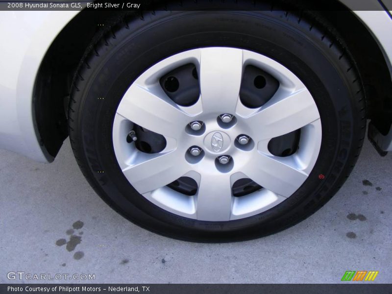 Bright Silver / Gray 2008 Hyundai Sonata GLS