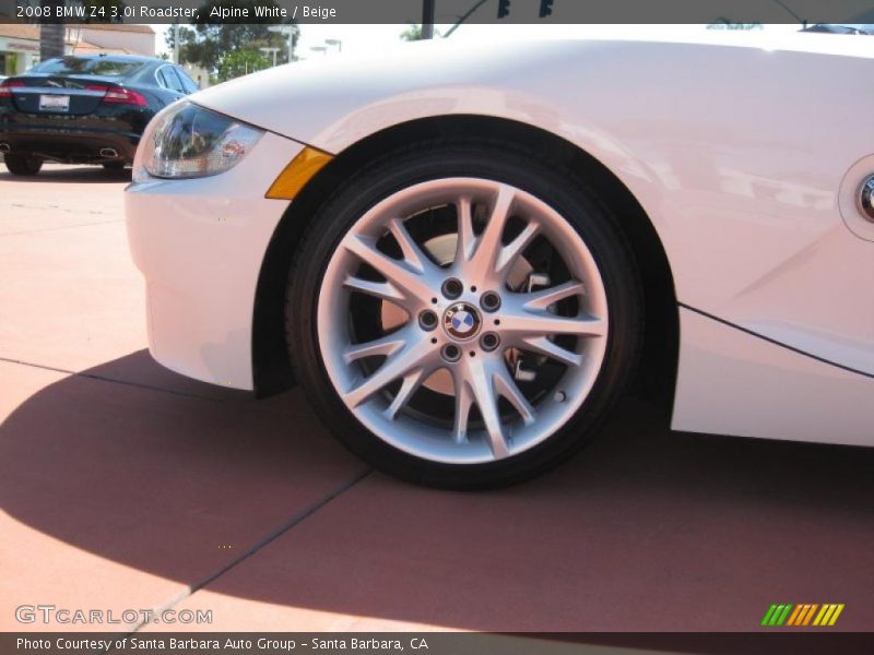 Alpine White / Beige 2008 BMW Z4 3.0i Roadster