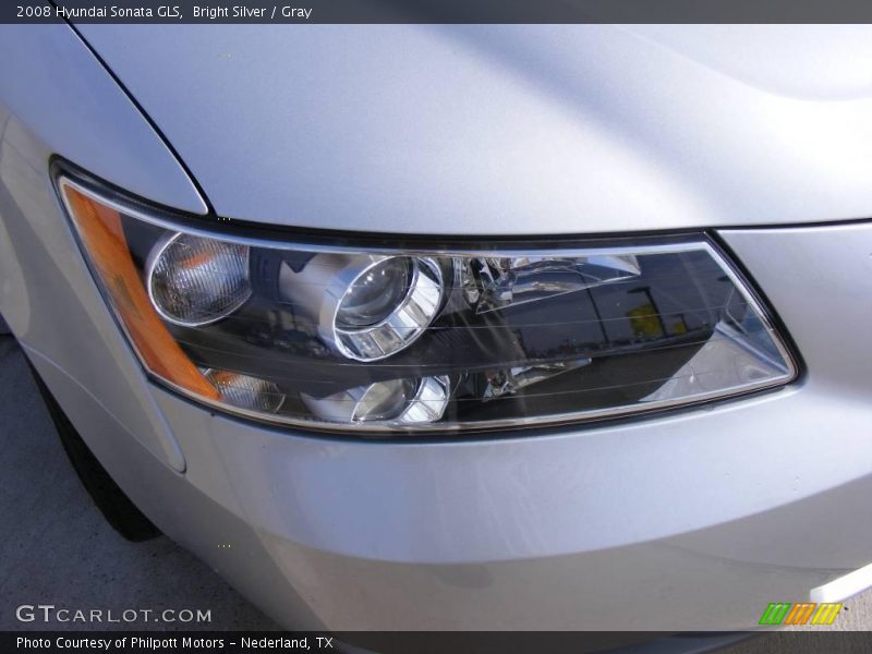 Bright Silver / Gray 2008 Hyundai Sonata GLS