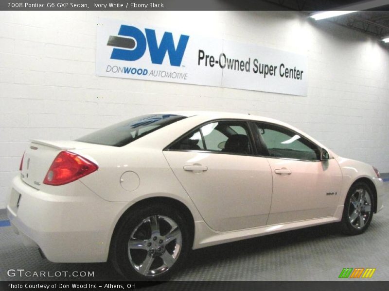 Ivory White / Ebony Black 2008 Pontiac G6 GXP Sedan