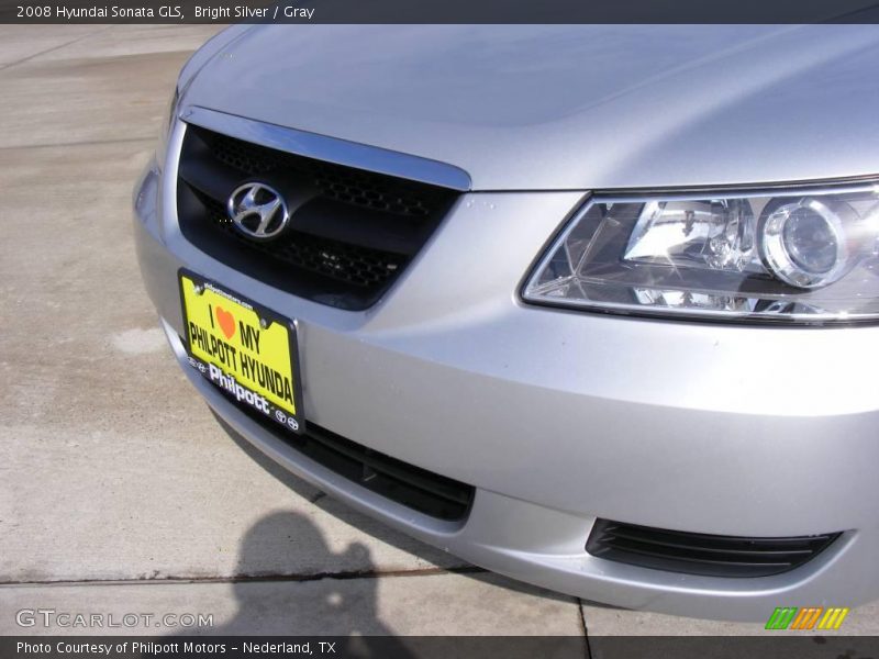 Bright Silver / Gray 2008 Hyundai Sonata GLS