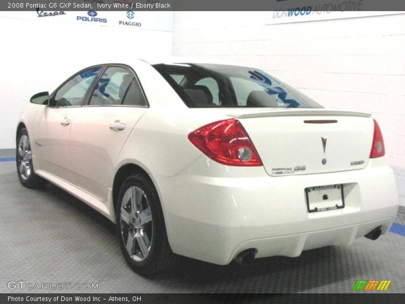 Ivory White / Ebony Black 2008 Pontiac G6 GXP Sedan