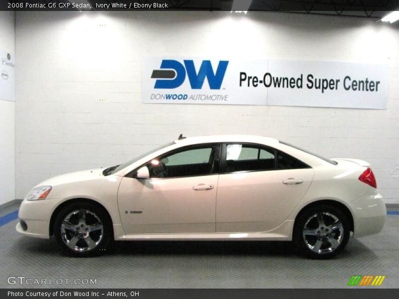 Ivory White / Ebony Black 2008 Pontiac G6 GXP Sedan