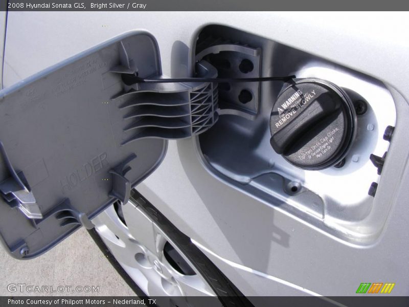 Bright Silver / Gray 2008 Hyundai Sonata GLS