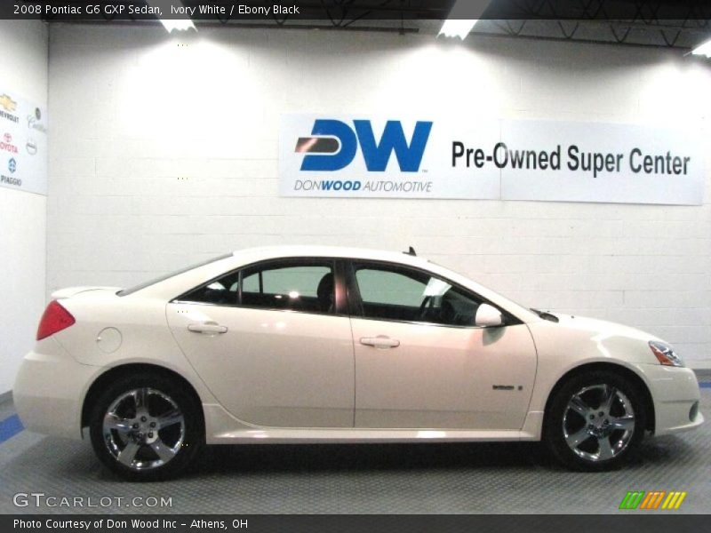 Ivory White / Ebony Black 2008 Pontiac G6 GXP Sedan