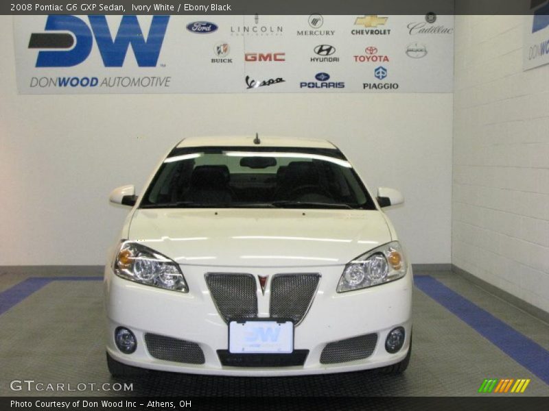 Ivory White / Ebony Black 2008 Pontiac G6 GXP Sedan