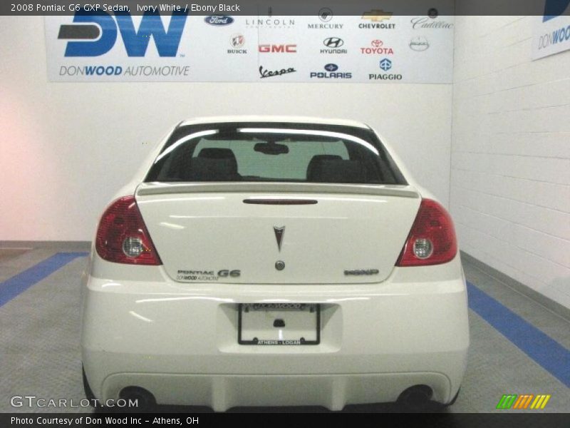 Ivory White / Ebony Black 2008 Pontiac G6 GXP Sedan