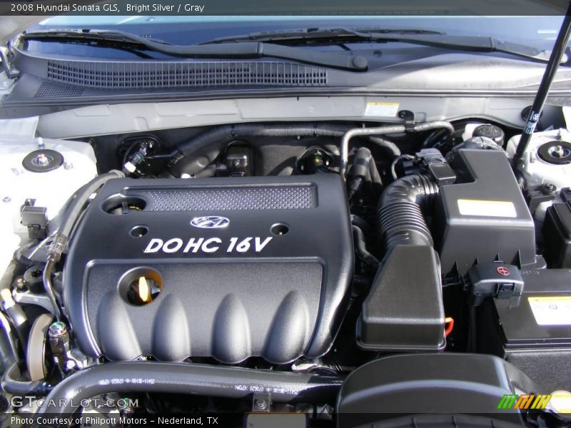 Bright Silver / Gray 2008 Hyundai Sonata GLS
