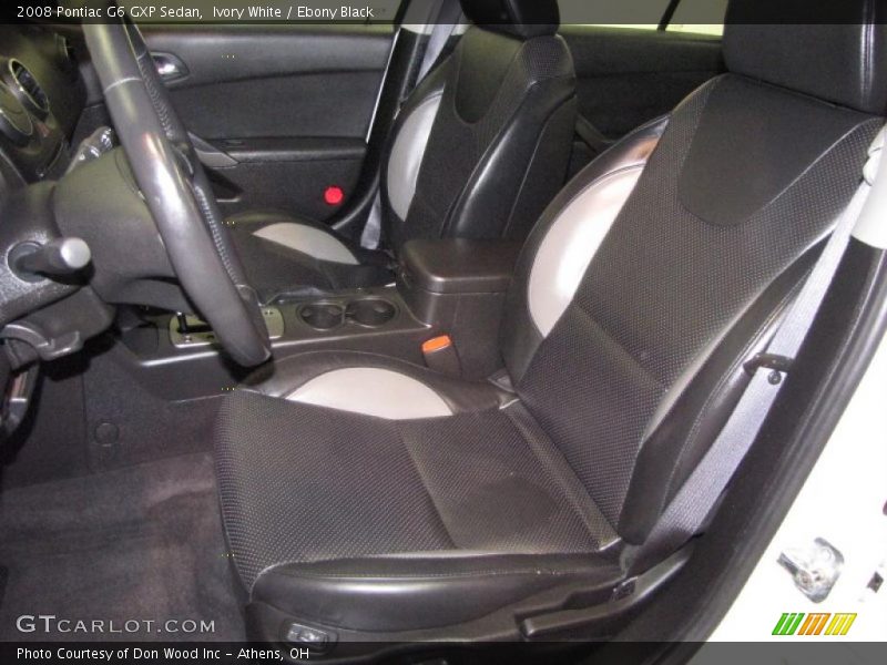 Ivory White / Ebony Black 2008 Pontiac G6 GXP Sedan