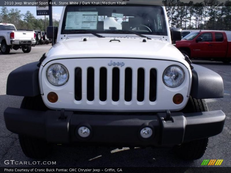 Stone White / Dark Khaki/Medium Khaki 2010 Jeep Wrangler Sport 4x4