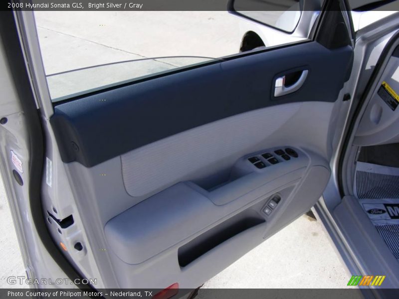 Bright Silver / Gray 2008 Hyundai Sonata GLS