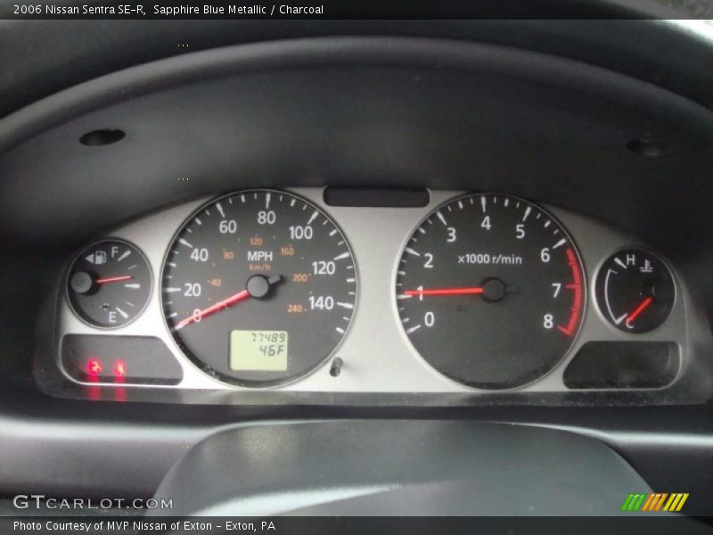 Sapphire Blue Metallic / Charcoal 2006 Nissan Sentra SE-R