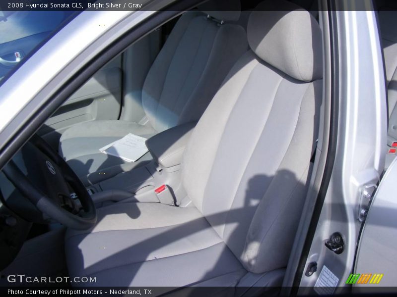 Bright Silver / Gray 2008 Hyundai Sonata GLS