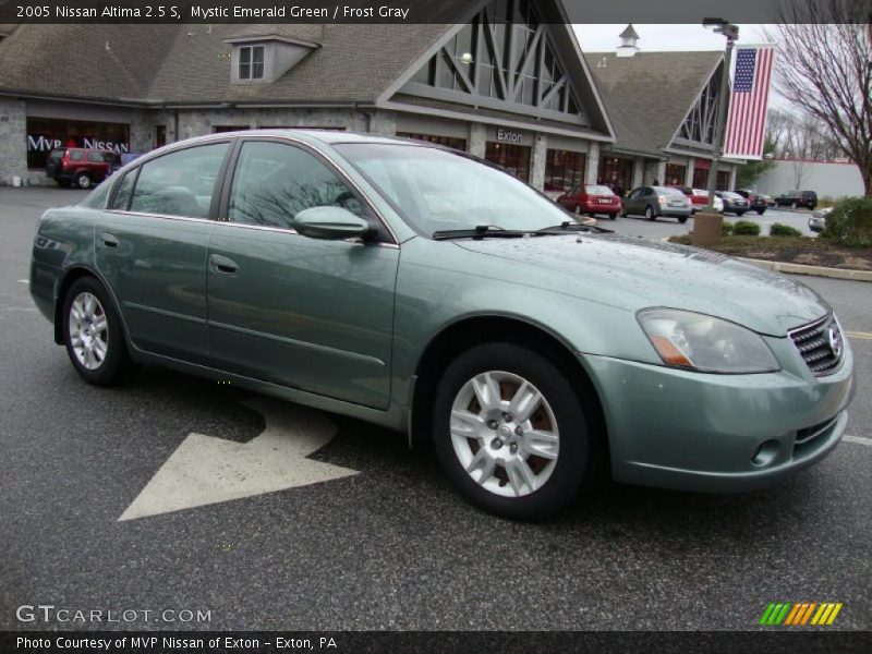 Mystic Emerald Green / Frost Gray 2005 Nissan Altima 2.5 S