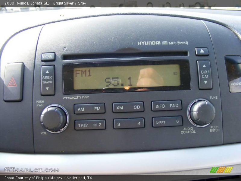 Bright Silver / Gray 2008 Hyundai Sonata GLS