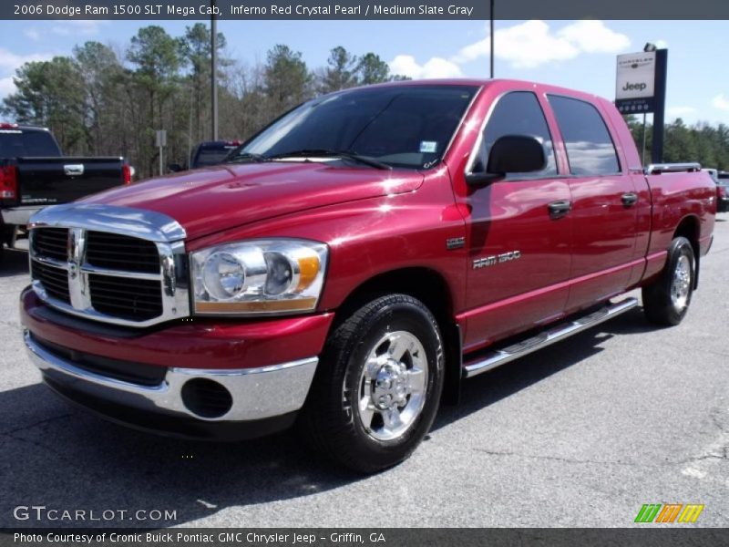 Inferno Red Crystal Pearl / Medium Slate Gray 2006 Dodge Ram 1500 SLT Mega Cab