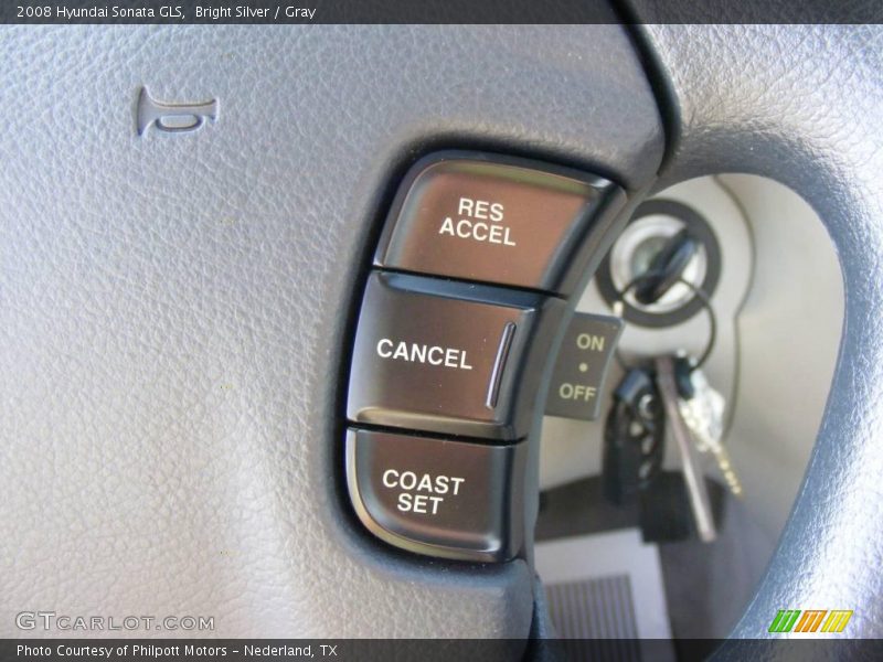 Bright Silver / Gray 2008 Hyundai Sonata GLS