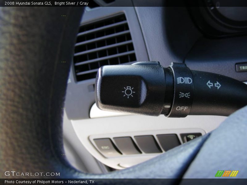 Bright Silver / Gray 2008 Hyundai Sonata GLS