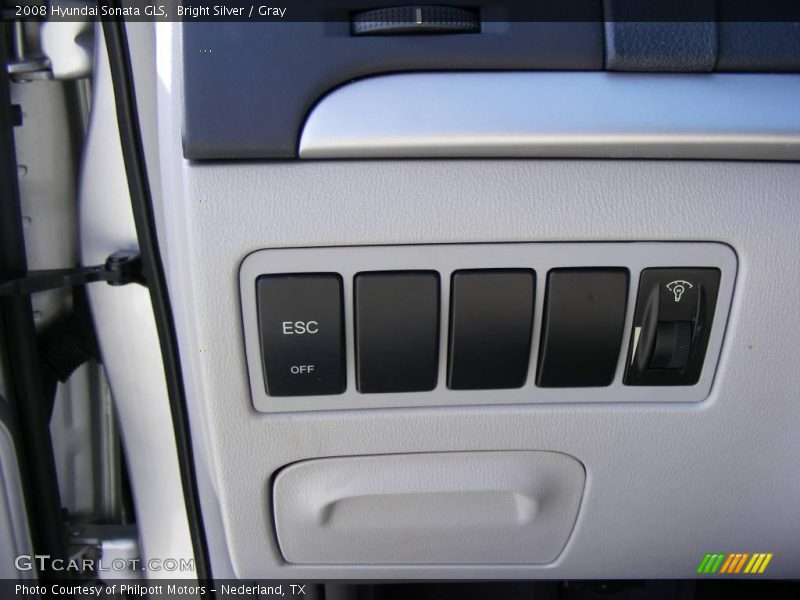 Bright Silver / Gray 2008 Hyundai Sonata GLS